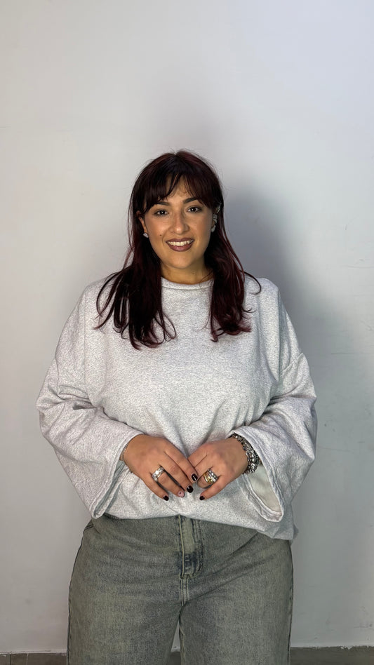 T-Shirt Silhouette con spalline Grigia TS44