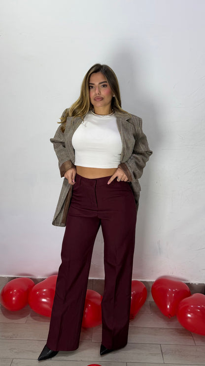 Pantalone Diplomat Bordeaux 8090