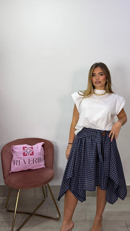 T-Shirt Nala con spalline Bianca GM44