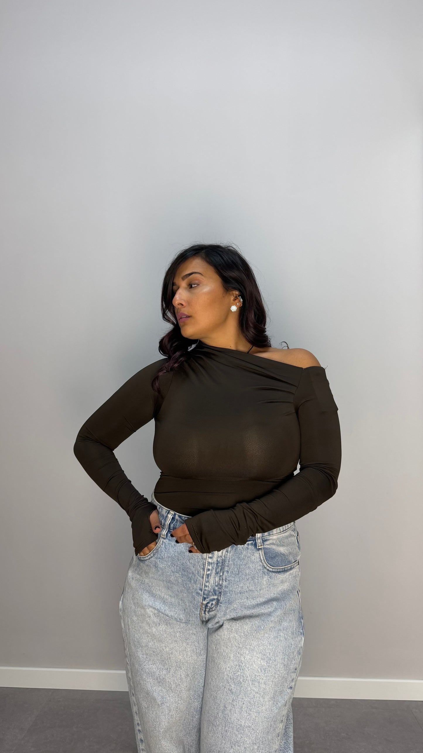 Maglia kim marrone 12724