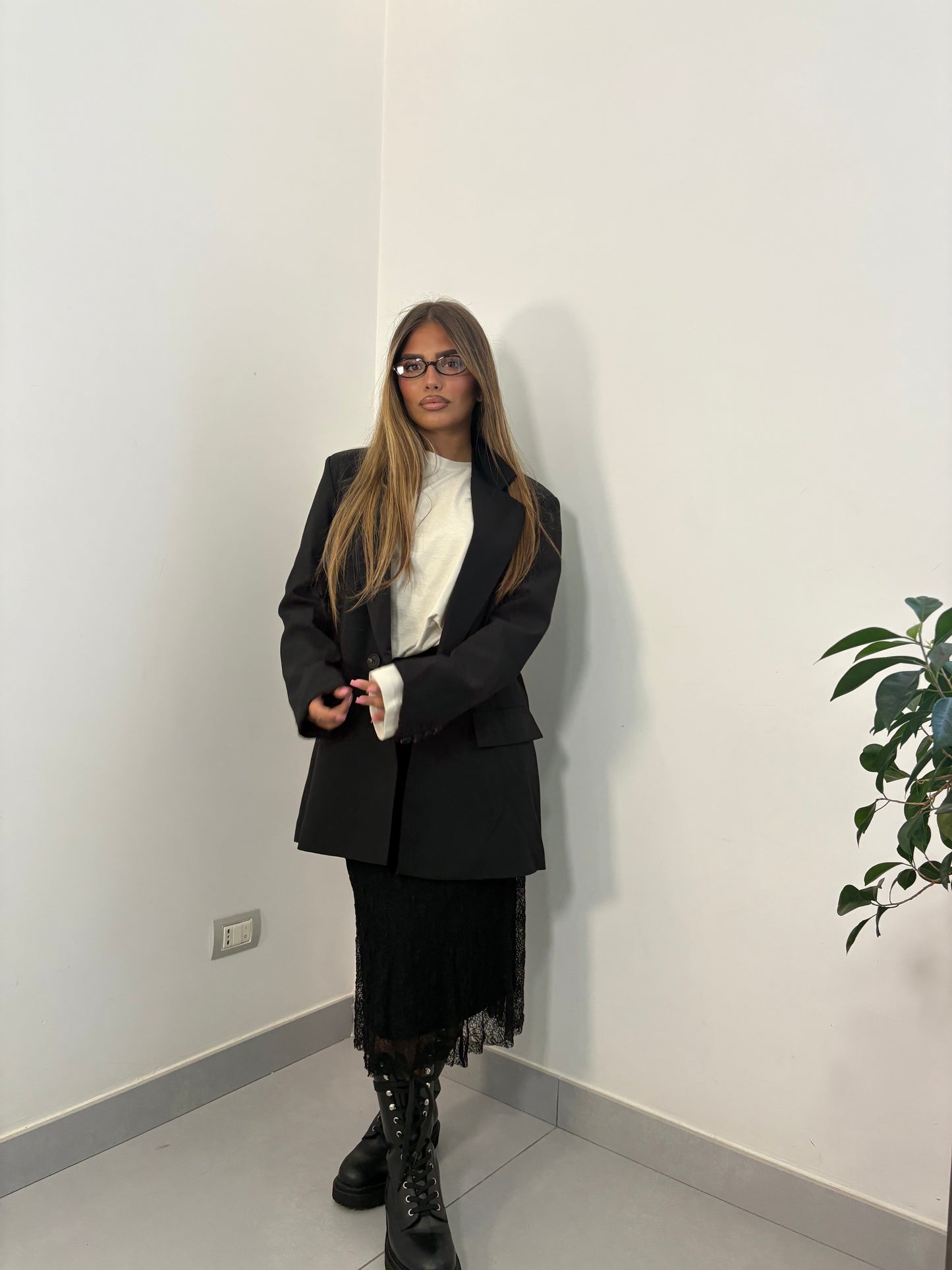 Giacca Twin Botton Nero MLB11093