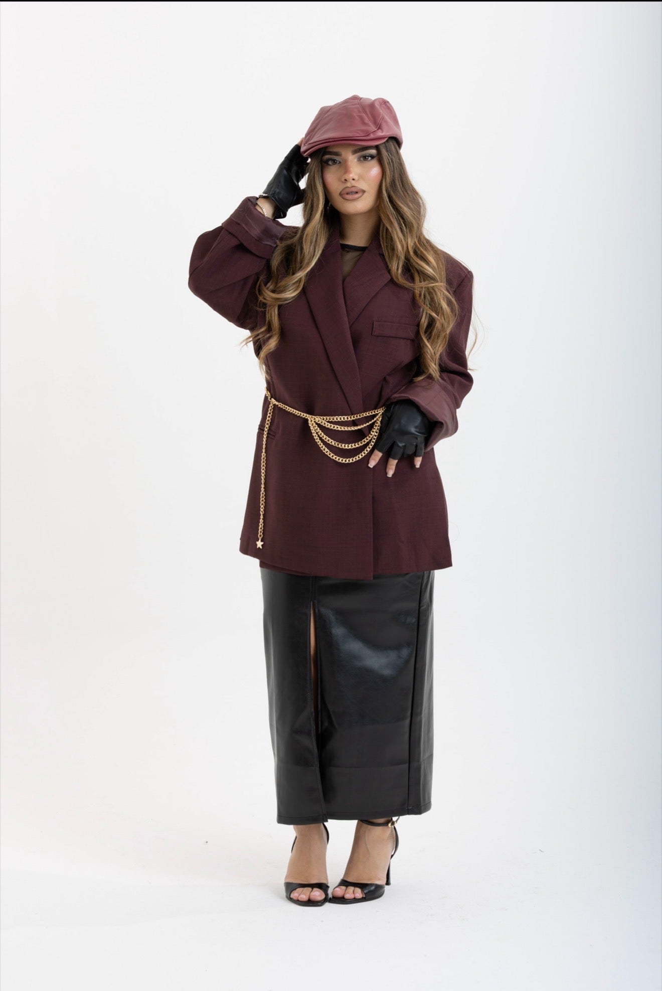 Coppola in pelle Bordeaux