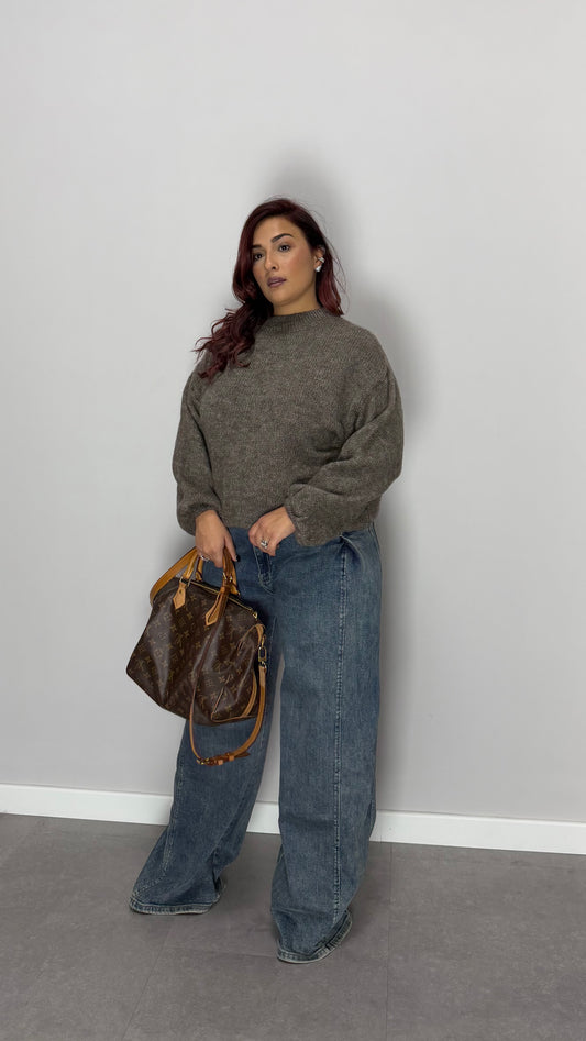 Maglioncino Flow Fango in Lana Ds 2412