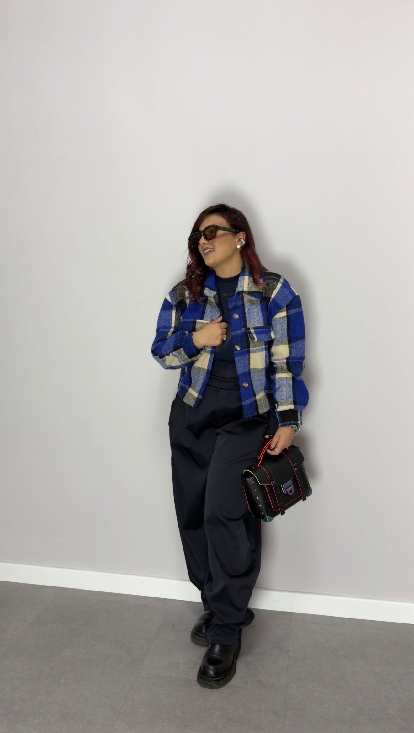 Camicia Suave Flanella Blu CF44