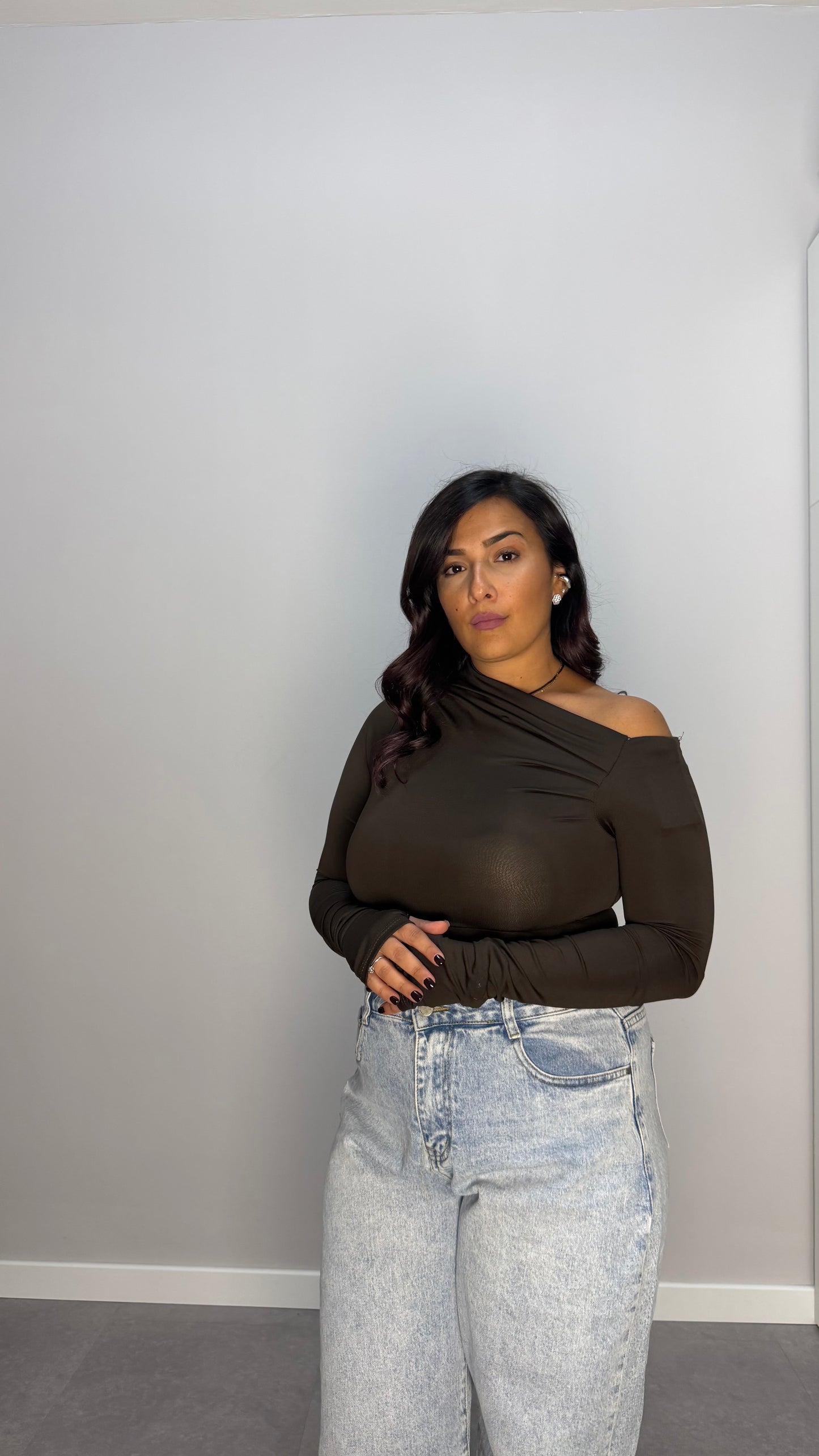 Maglia kim marrone 12724