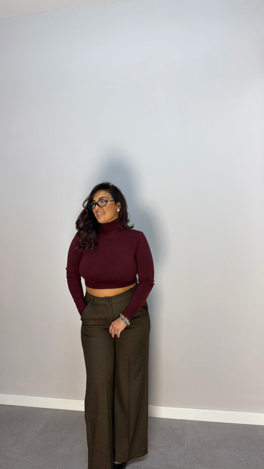 Maglioncino Bruma Lana Rasata bordeaux EM2020