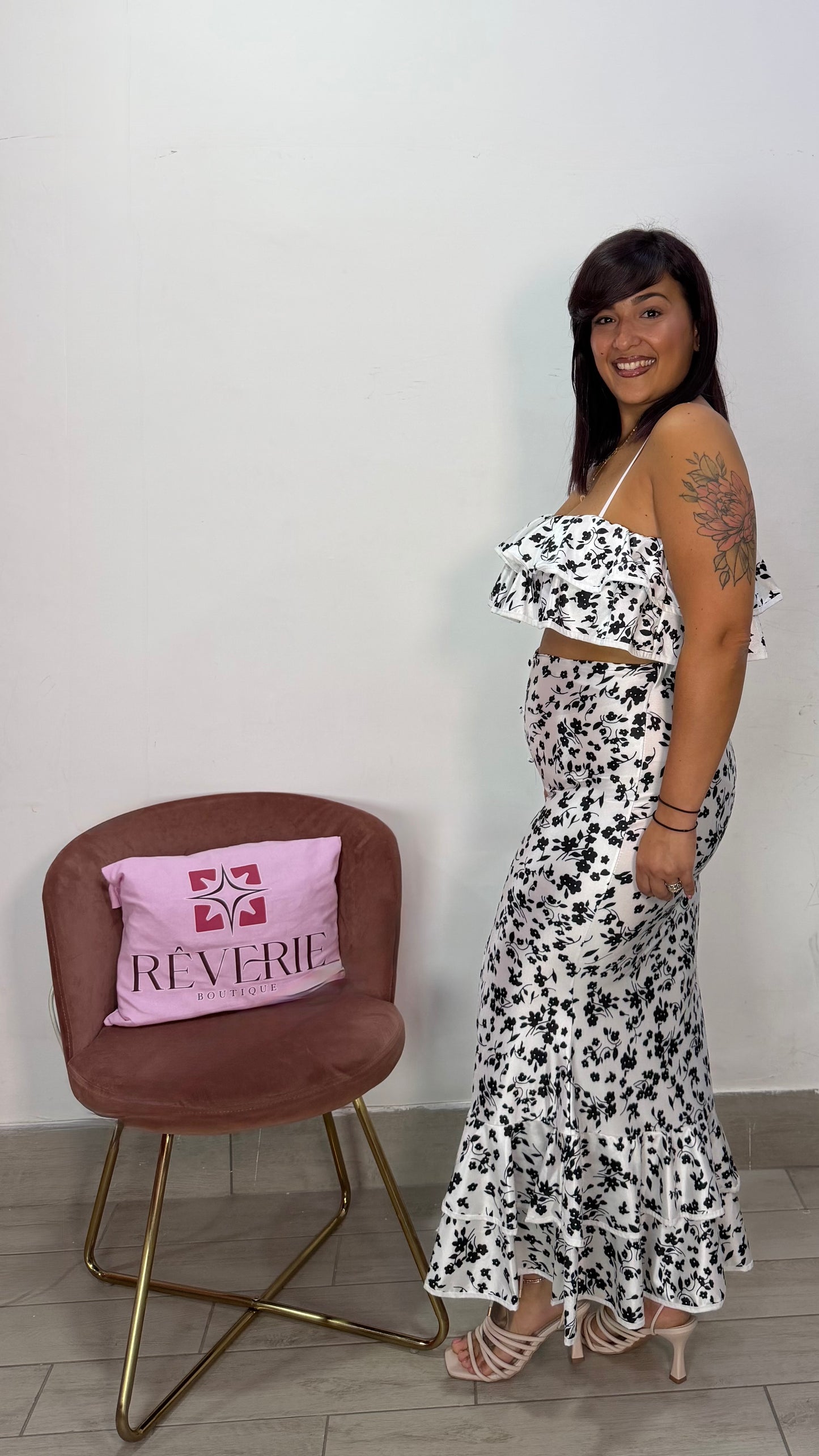Coordianto Reina Bianco in lycra 26755
