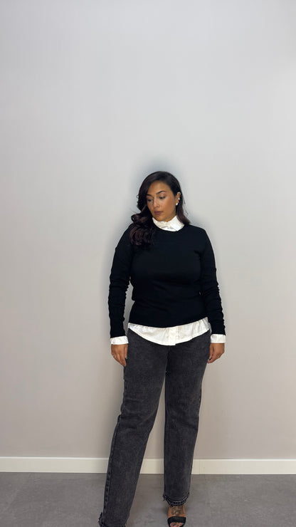 Pullover Softy Nero 0801