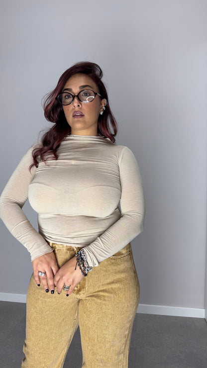 Shirt Velatissime Cashmere Beige 28150