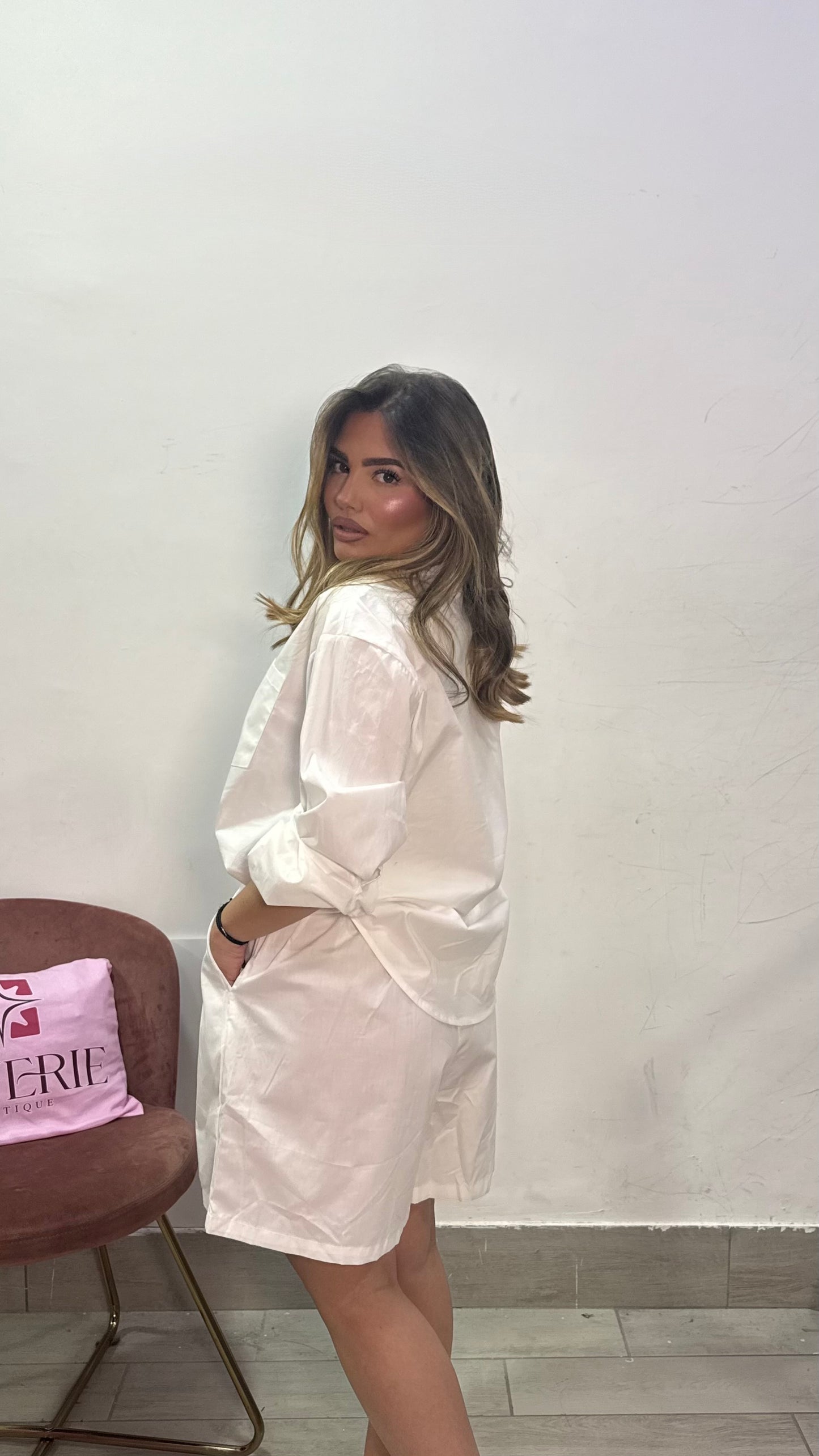 Coordinato Rossy in cotone Bianco AI2479