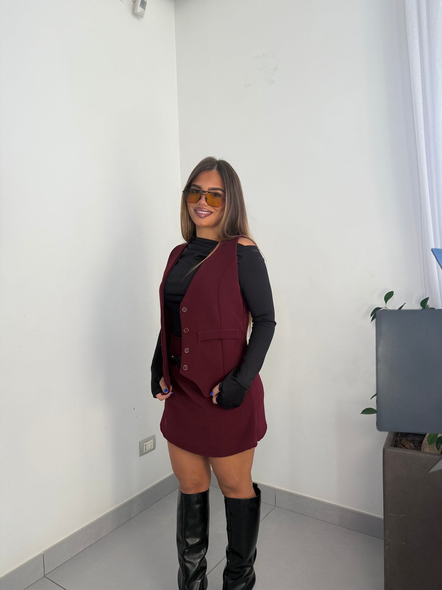 Gilet Issy Bordeaux G44