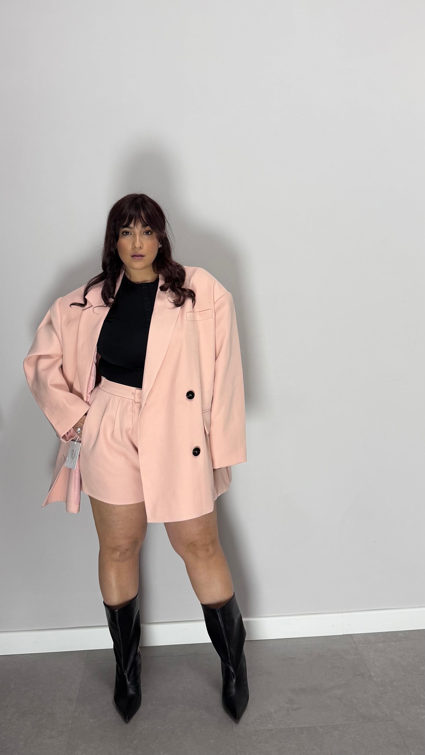 Tailleur Grace con pantaloncino Rosa HAR017