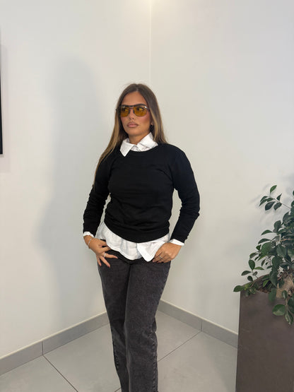 Pullover Softy Nero 0801