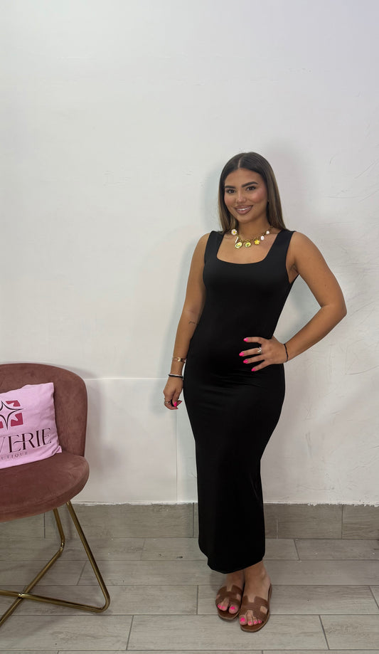Dress Ary in Lycra con spacco 16726
