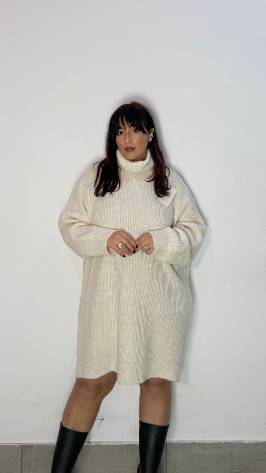 Maxi Pull Luna Lana Bianco 24788