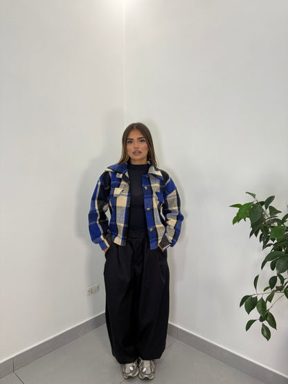 Camicia Suave Flanella Blu CF44