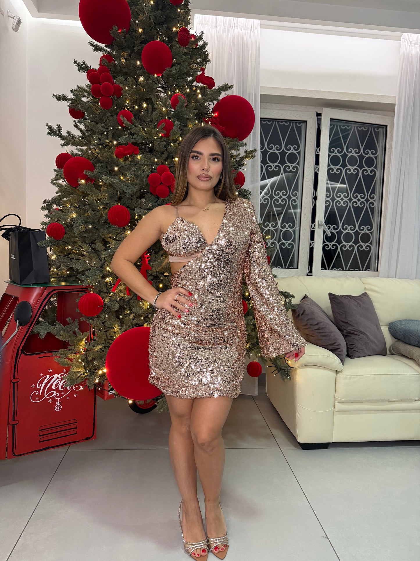 Dress Venus Gold con Braletette integrata 50052