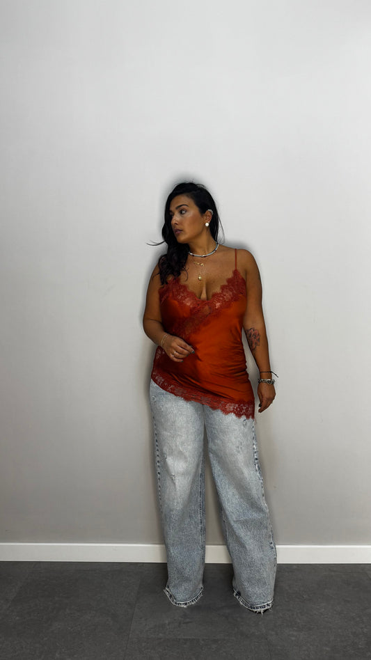 Top Camelia Arancio 7805