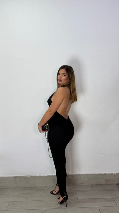 Jumpsuit Eva Nera in Lycra 18420