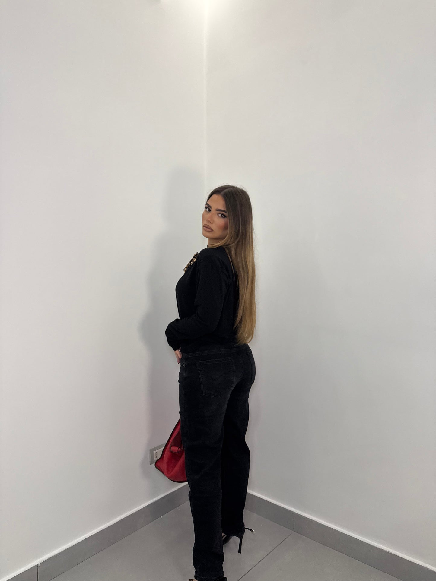 Jeans MonoColor Black T776