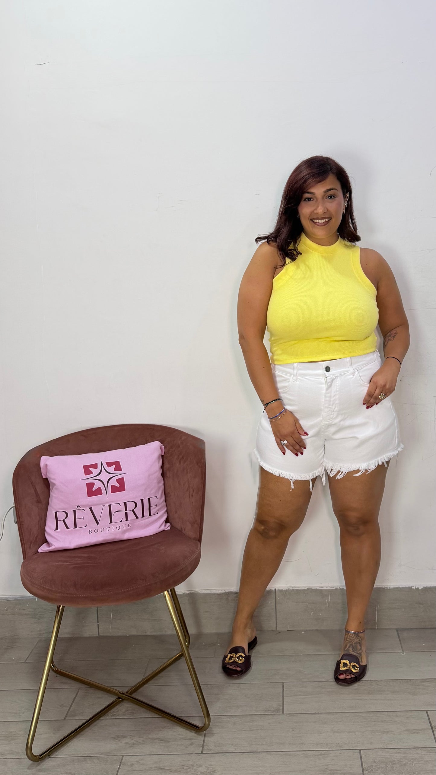 Pantaloncino Alice Bianco in Jeans 66887