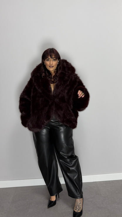 Ecofur Cortina Bordeaux 16005