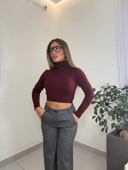 Maglioncino Bruma Lana Rasata bordeaux EM2020