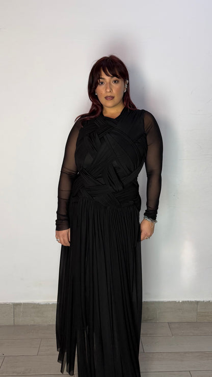 Dress Woven Nero 562