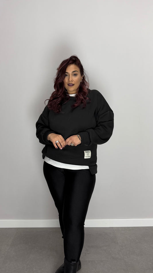 Felpa Mia Felpata Nera FMF44