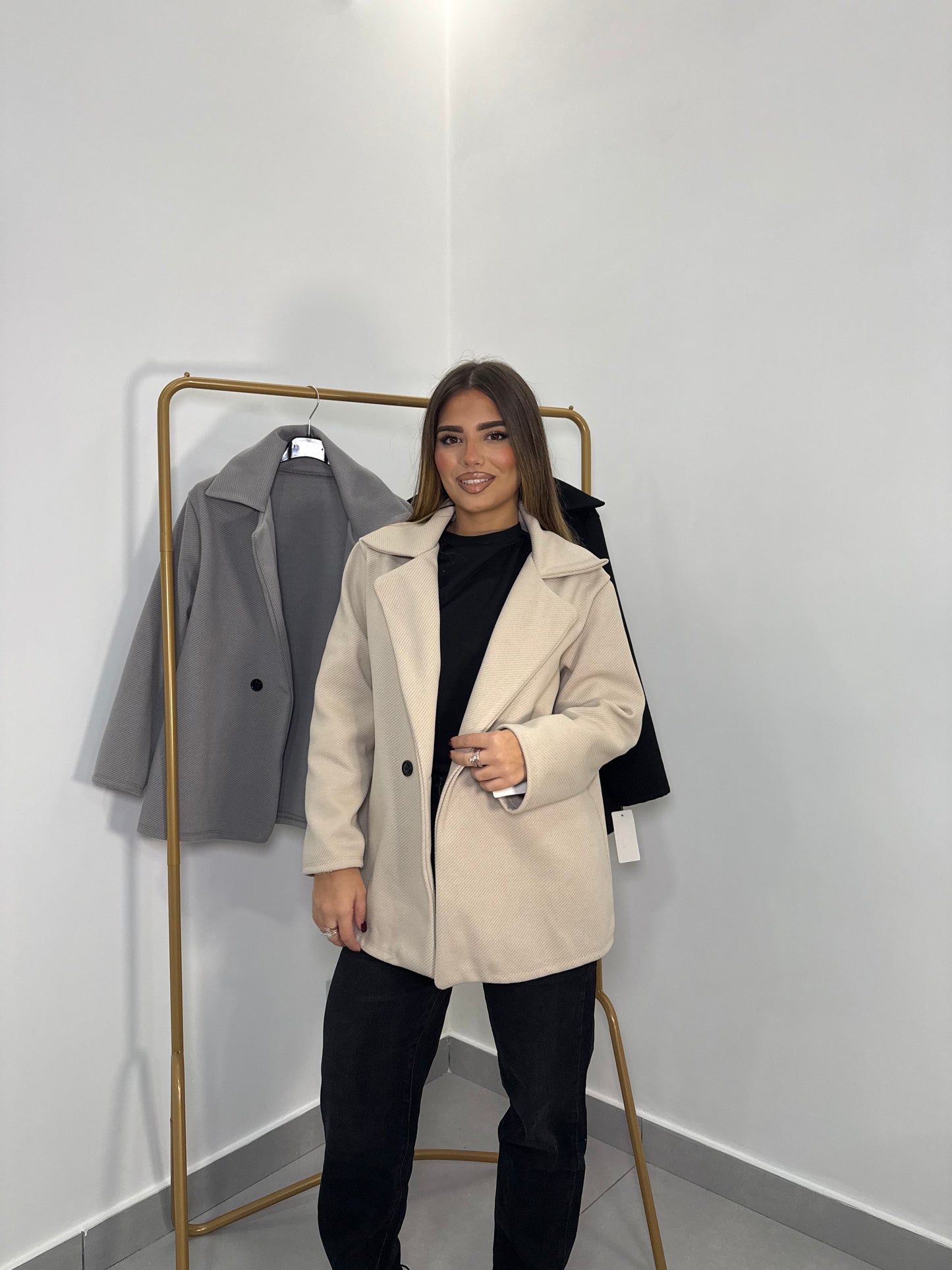 Cappottino a Giacca Nobile Linea Beige GN44