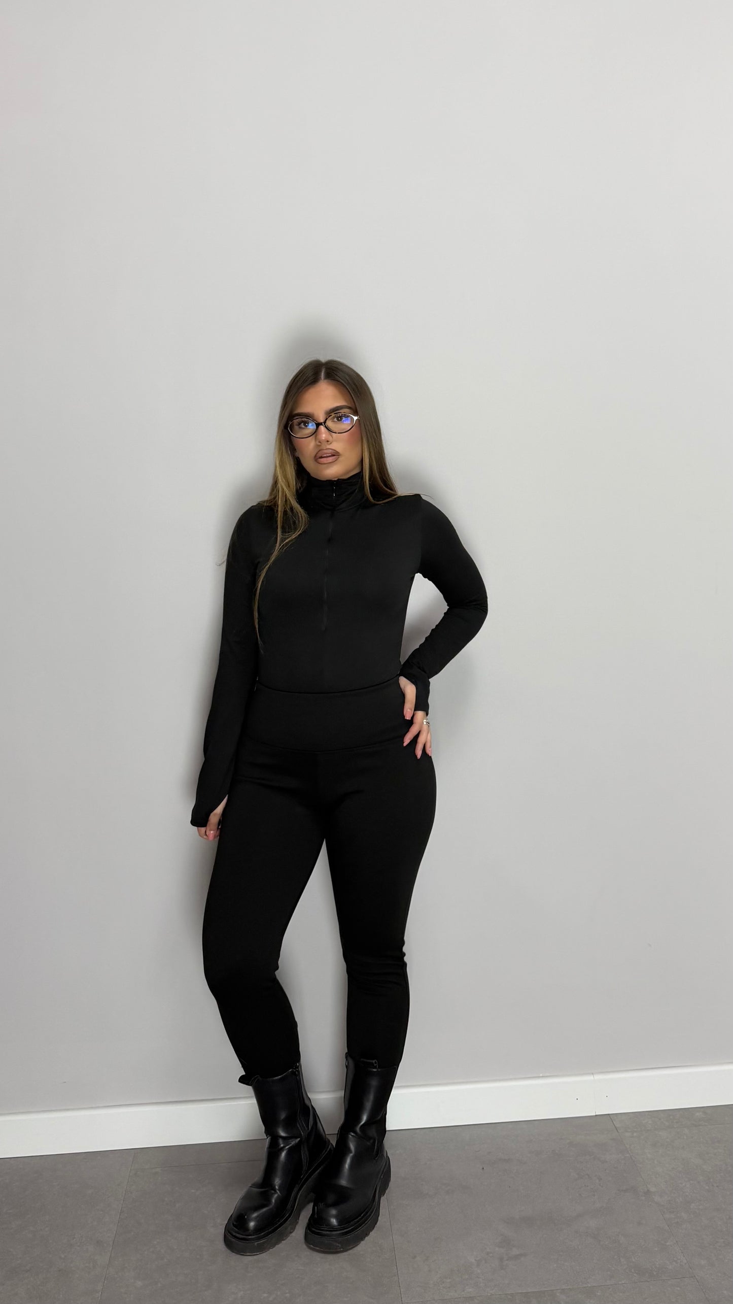 Leggings Eros Felpato Nero EF4