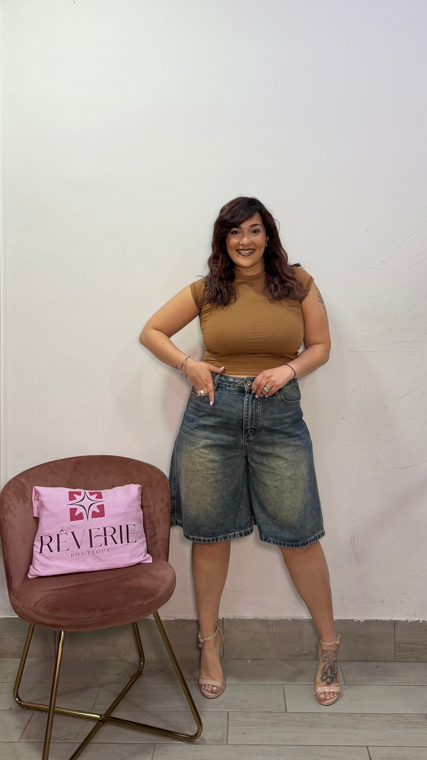 Jeans Bermuda Sunset sfumato S22238