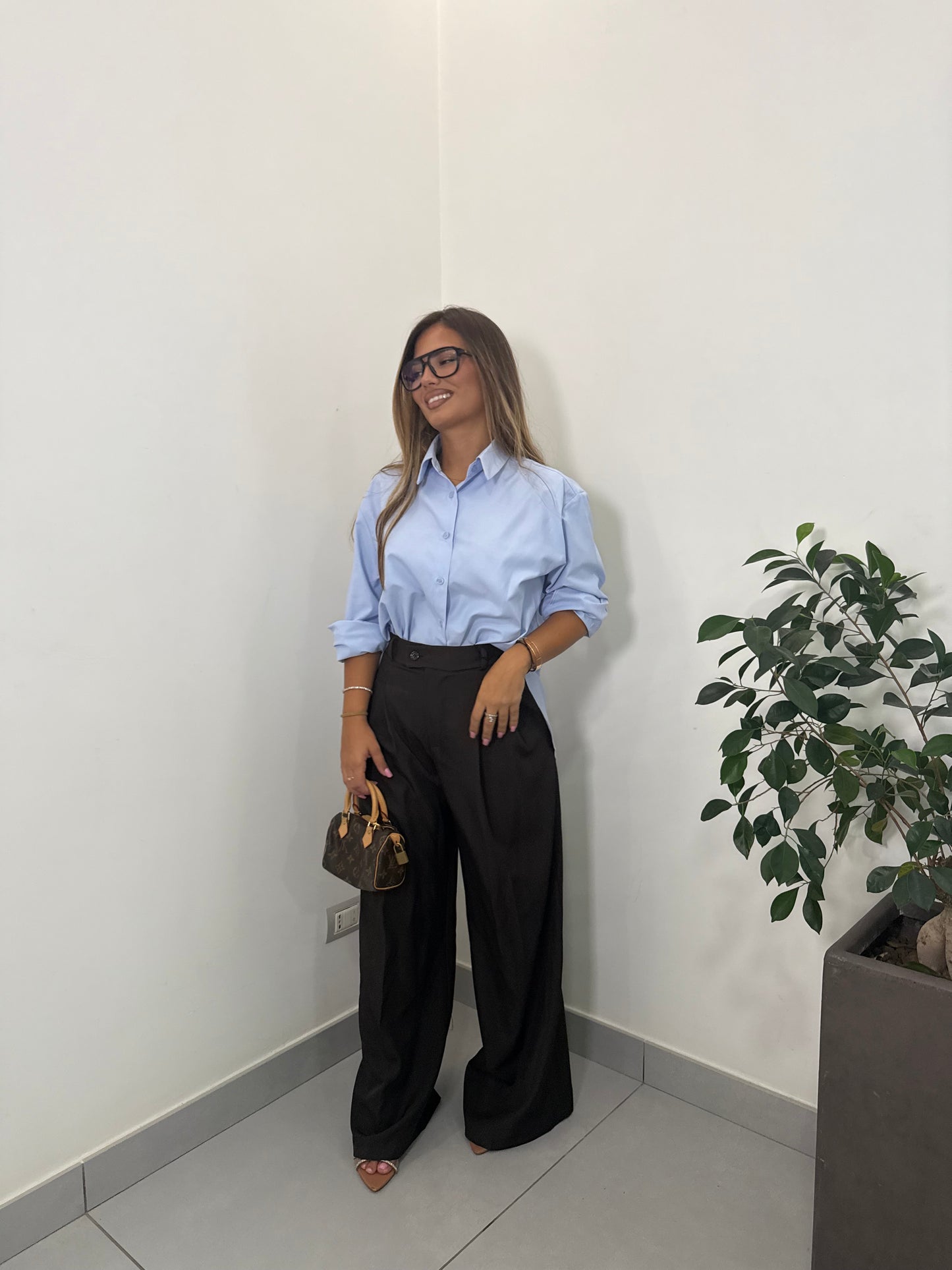 Camicia Oxford Azzurra G322