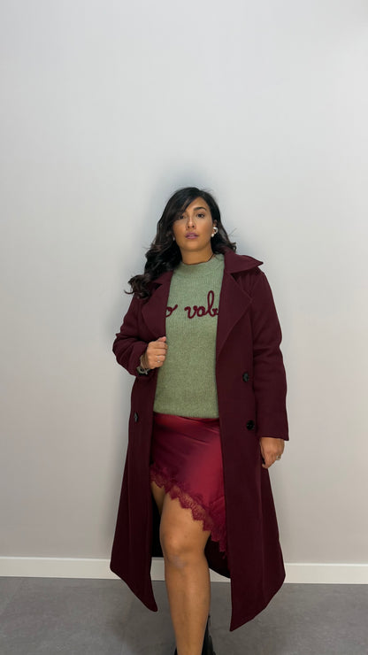Cappotto Metropoli Bordeaux 8505