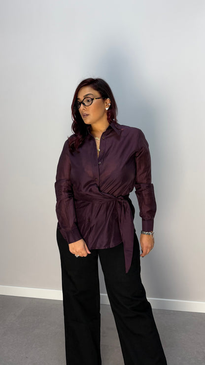 Camicia Lea con fusciacca Prugna Mar66635