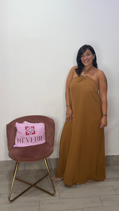 Dress Halo Marrone con Anello 44DM