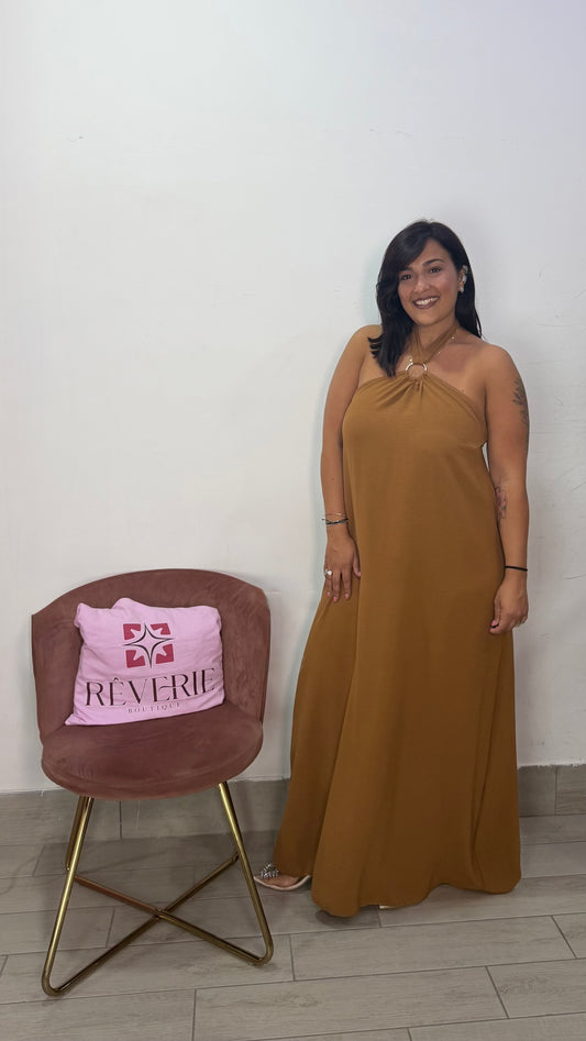 Dress Halo Marrone con Anello 44DM