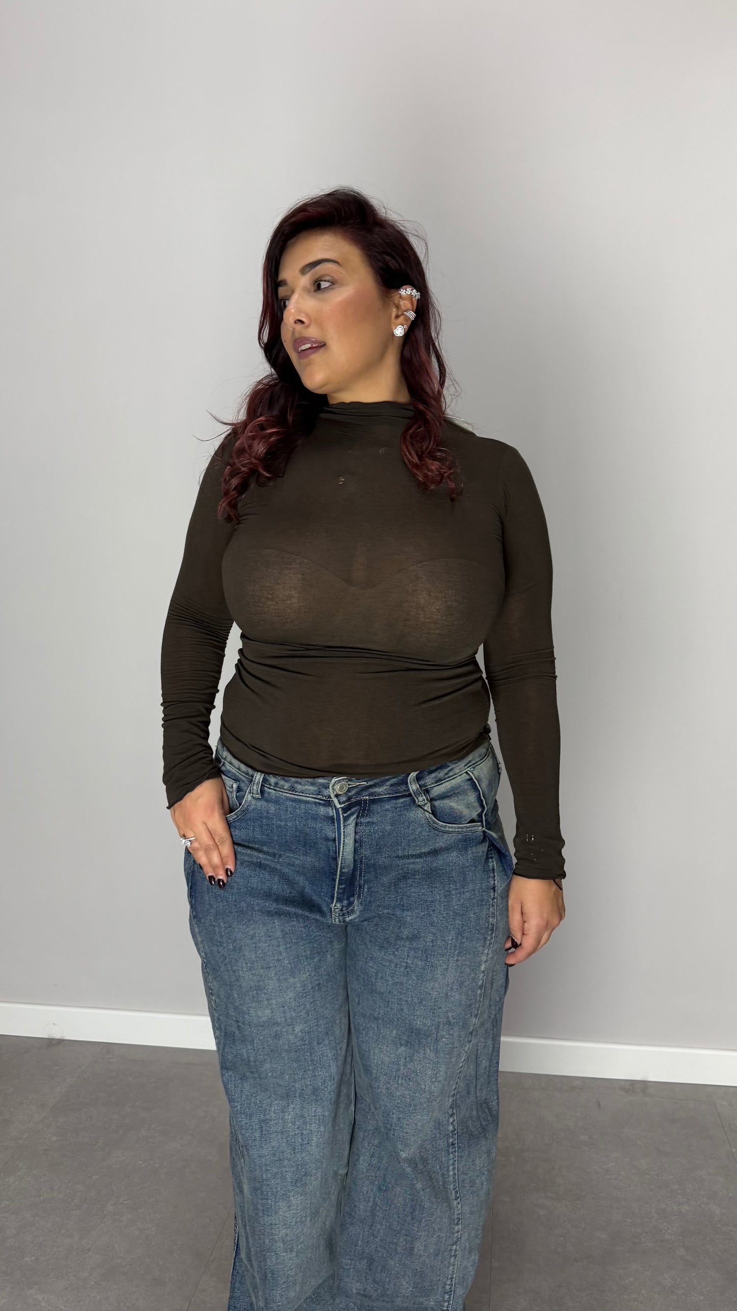 Shirt Velatissime Cashmere Marrone 28150