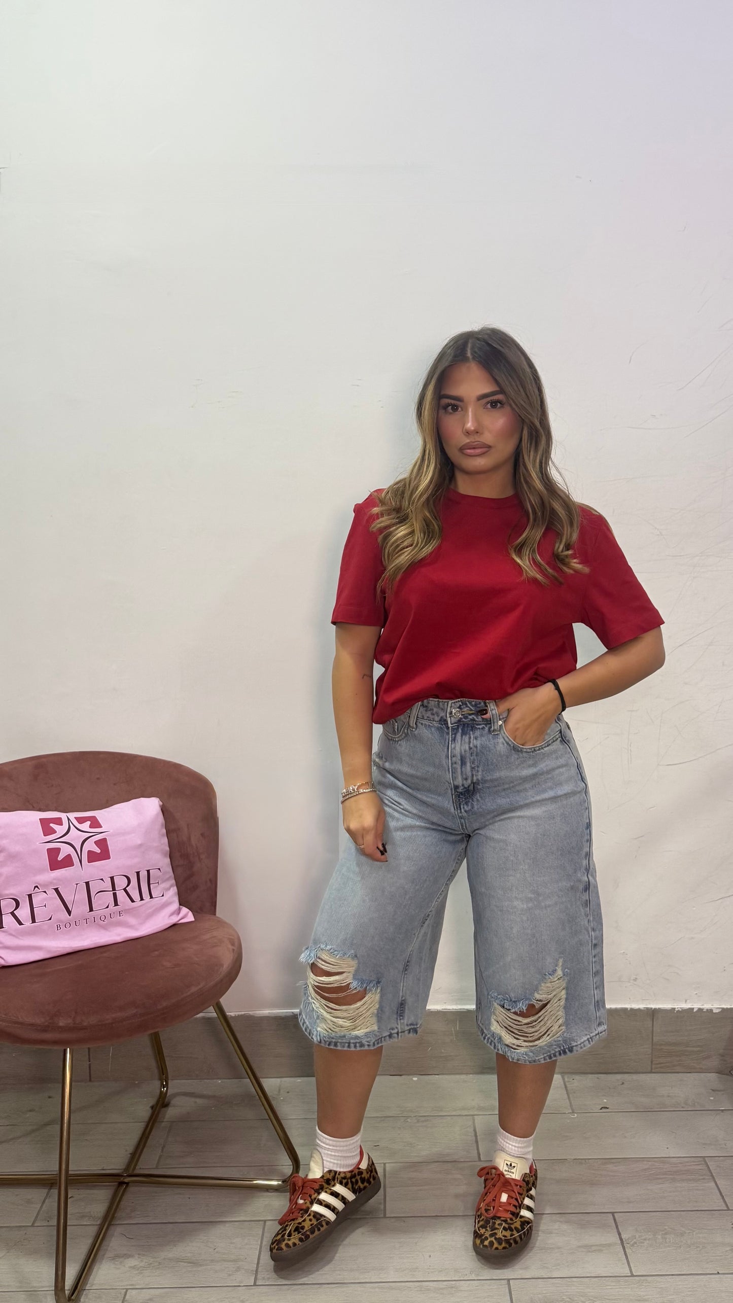 T-Shirt Essenzial Rossa mezza manica by Lumina L8869
