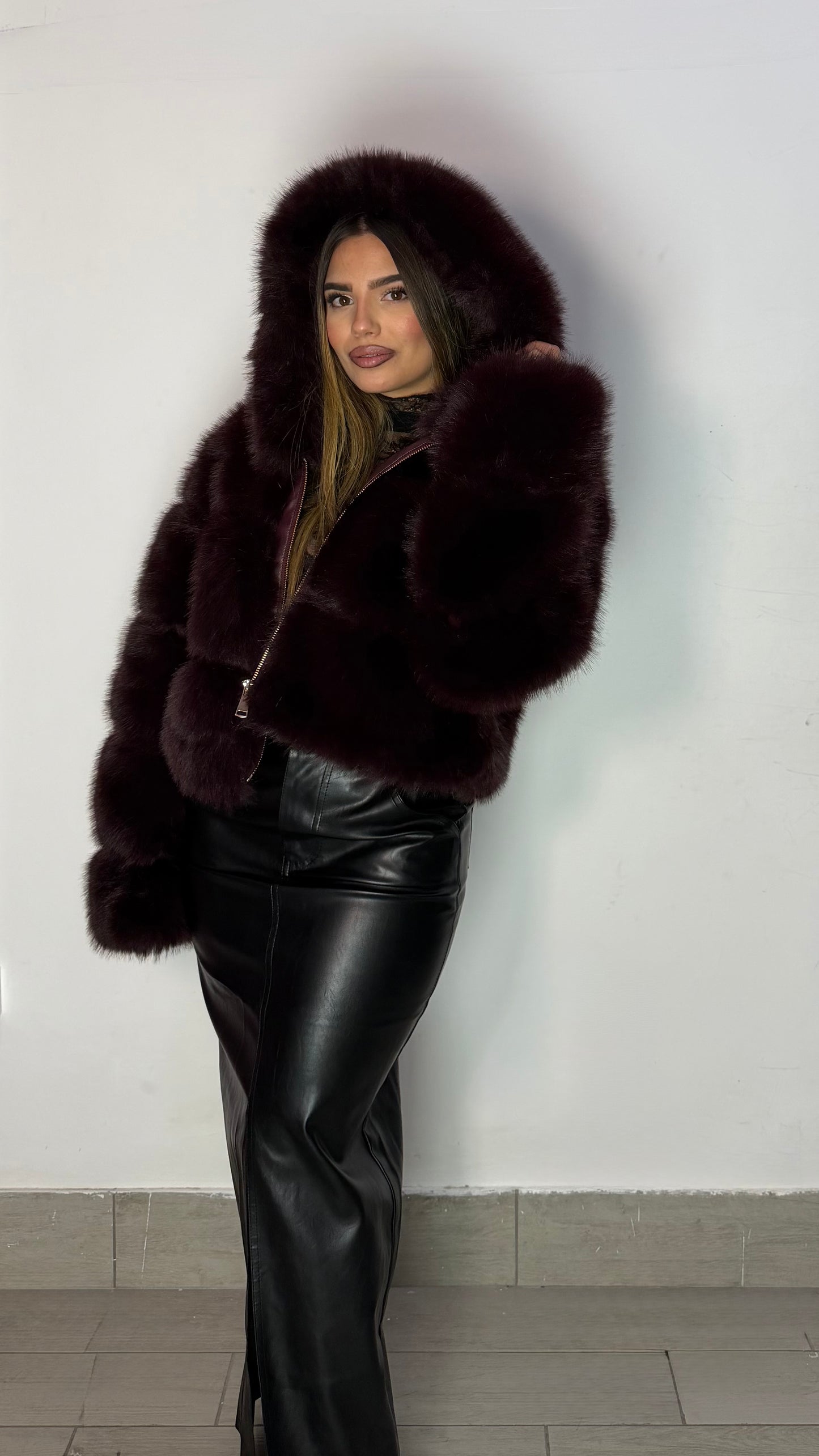 Ecofur Crop Polar Bordeaux 68341