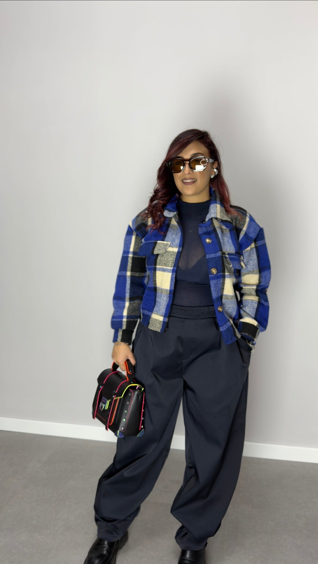 Camicia Suave Flanella Blu CF44