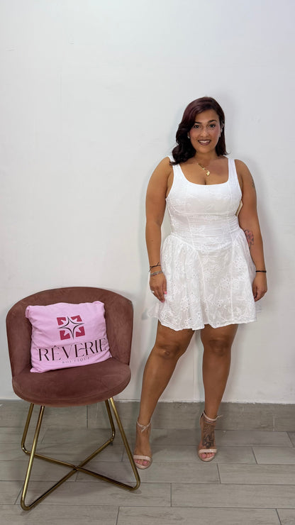 Dress Giulietta Bianco in Pizzo San Gallo 13325