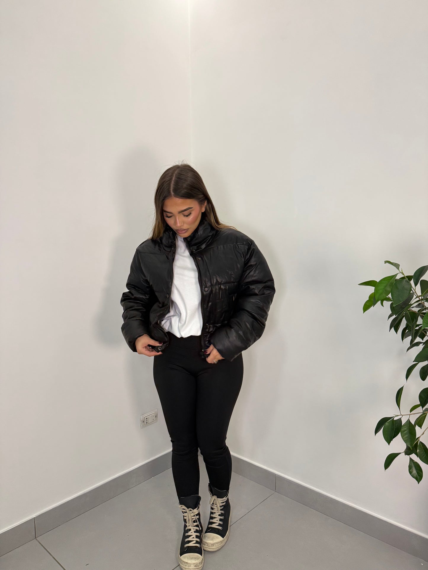 Bomber Bomi Ecopelle Nero 21212