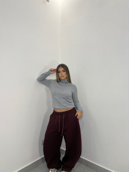 Pantalone in Tuta Felpato BellaBalloon Bordeaux MAR66685