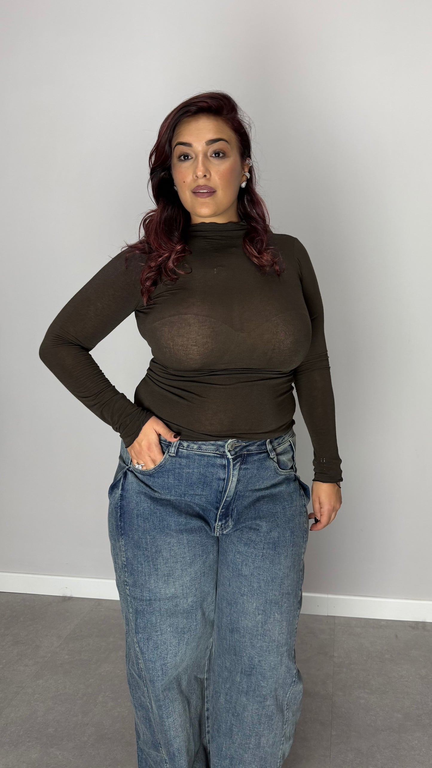 Shirt Velatissime Cashmere Marrone 28150