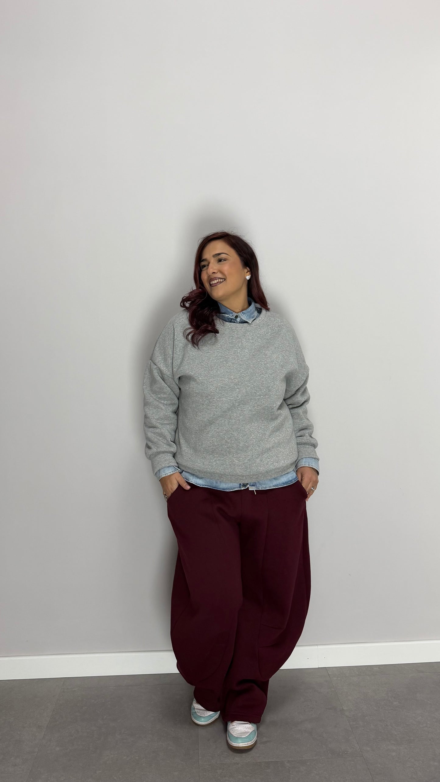 Pantalone in Tuta Felpato BellaBalloon Bordeaux MAR66685