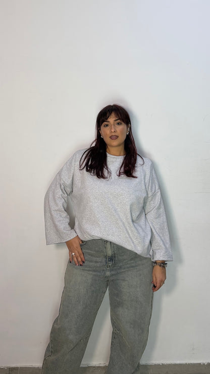 T-Shirt Silhouette con spalline Grigia TS44