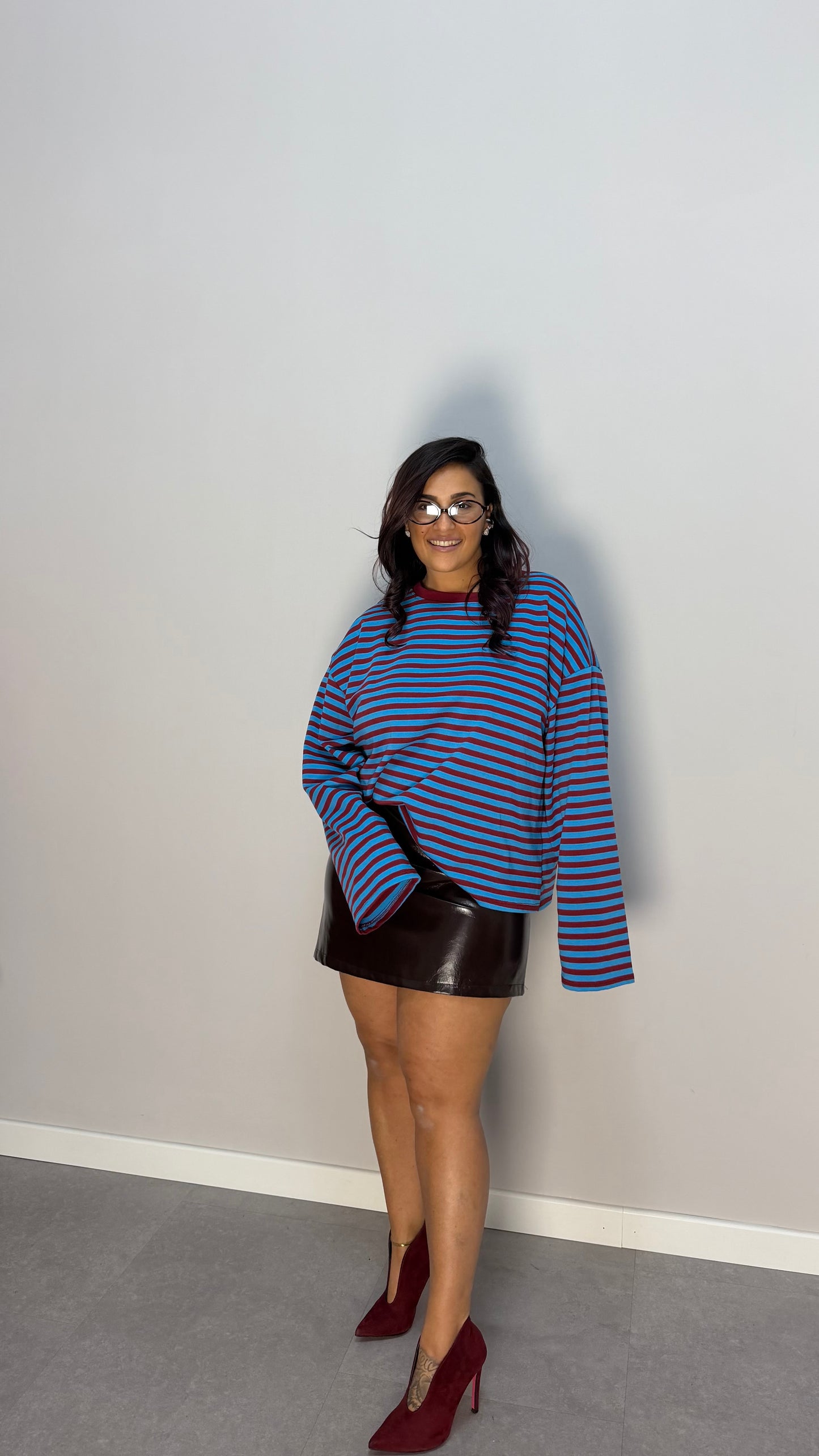 T-shirt Raya Oversize Blu F1109