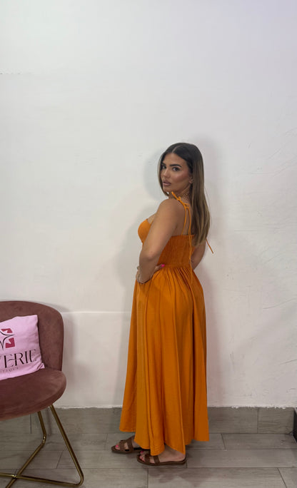Dress Flora Arancio 6005