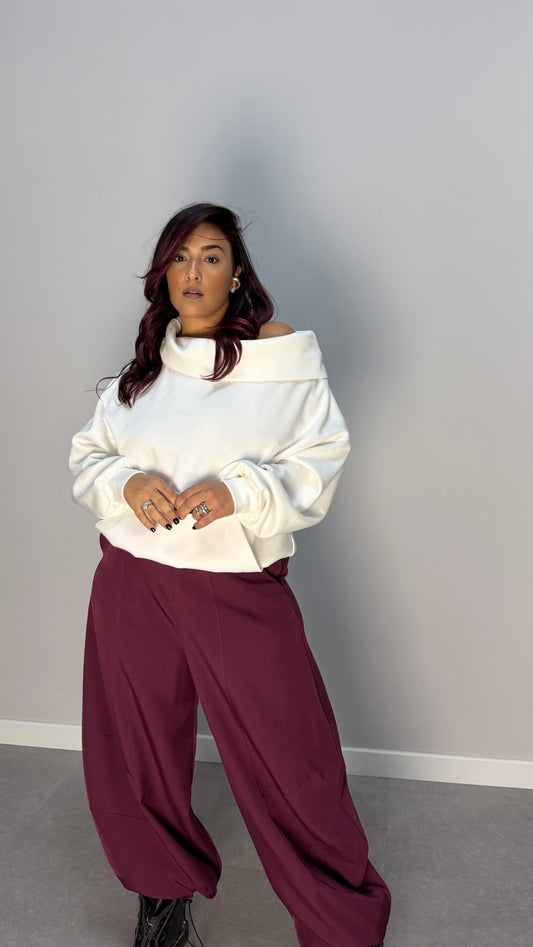 Felpa Perla Bianca Felpata 97037